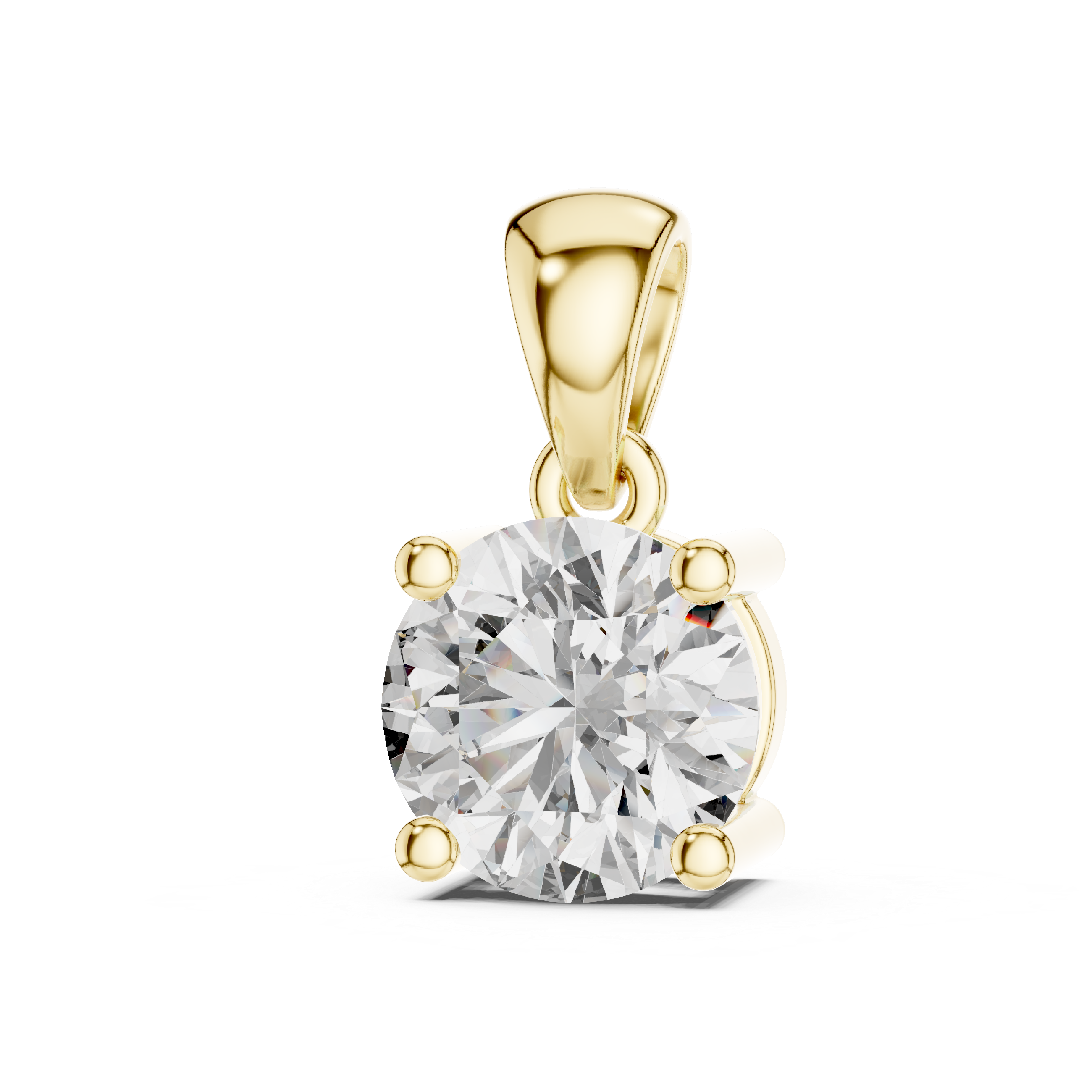 Ever green solitaire pendant
